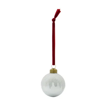 Bano Christmas bauble 4-pack - Silver - House Doctor