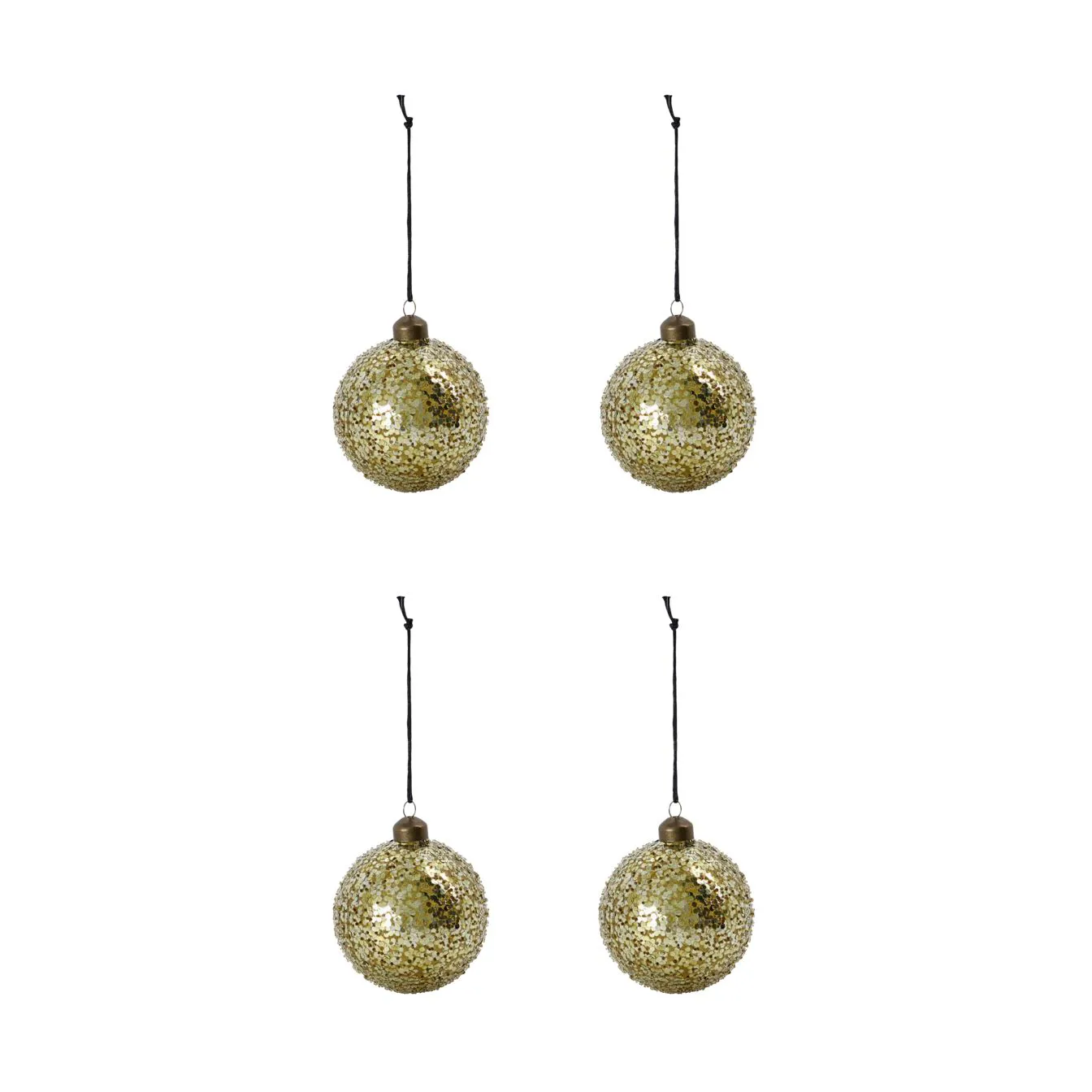 Chosen Christmas bauble Ø8 cm 4-pack, Gold House Doctor