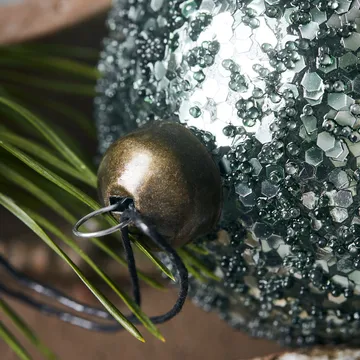 Chosen Christmas tree bauble Ø8 cm - Green - House Doctor