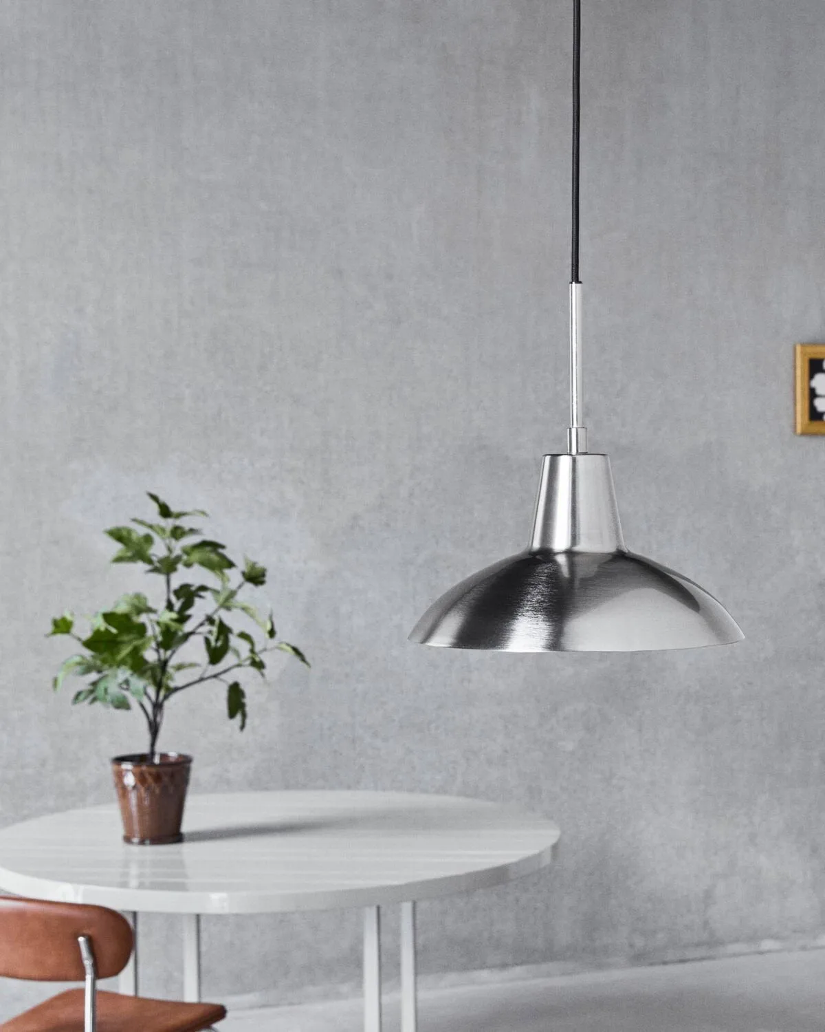 Desk pendant lamp, Brushed silver colour, Ø32x31 cm House Doctor