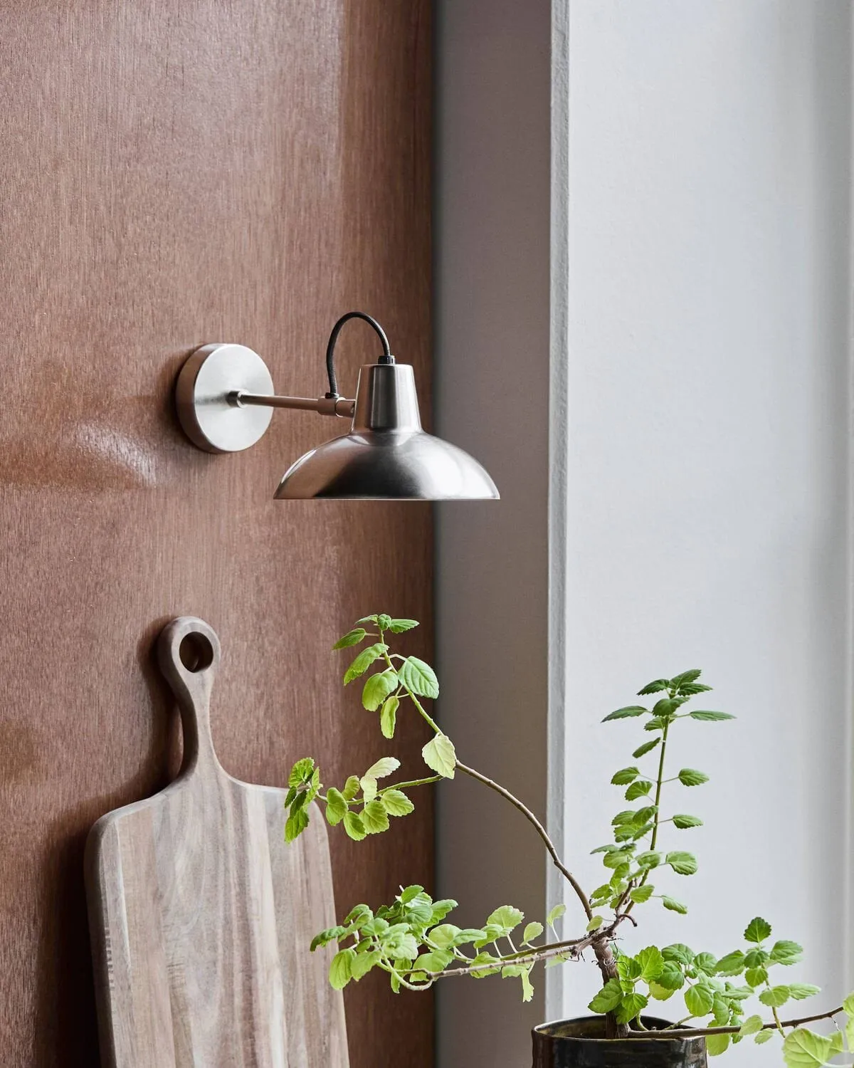 Desk wall lamp 30 cm, Brushed silver-coloured House Doctor