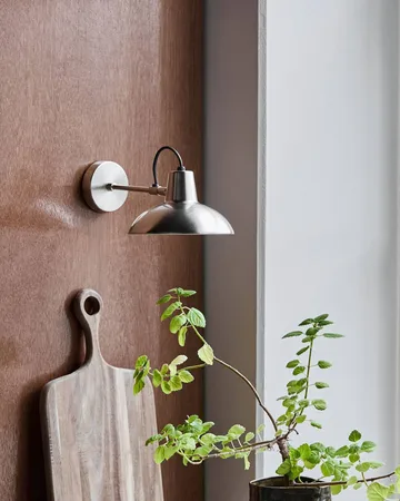 Desk wall lamp 30 cm - Brushed silver-coloured - House Doctor