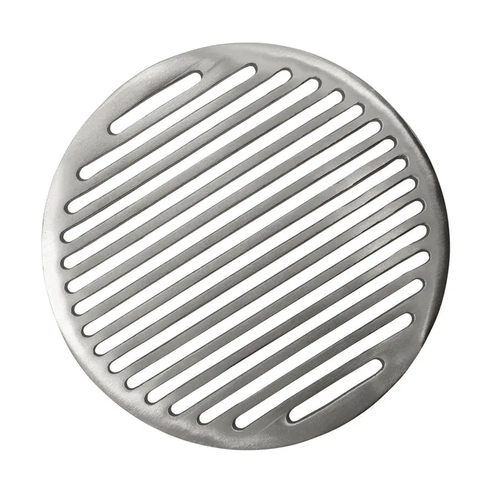 Esme coaster - Brushed silver colour, Ø21 cm - House Doctor