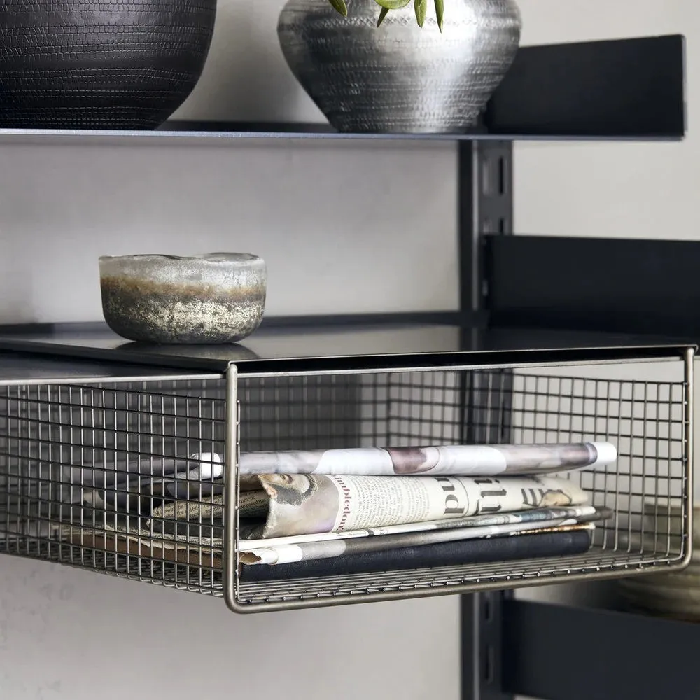 Fari metal basket 30x35 cm 2-pack, Black House Doctor