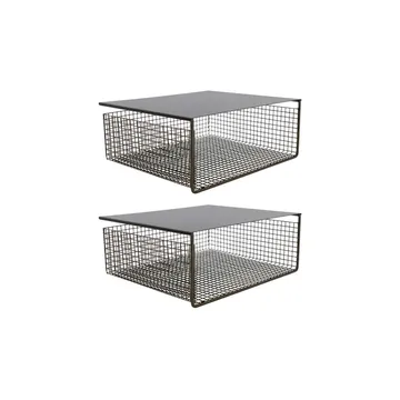 Fari metal basket 30x35 cm 2-pack - Black - House Doctor