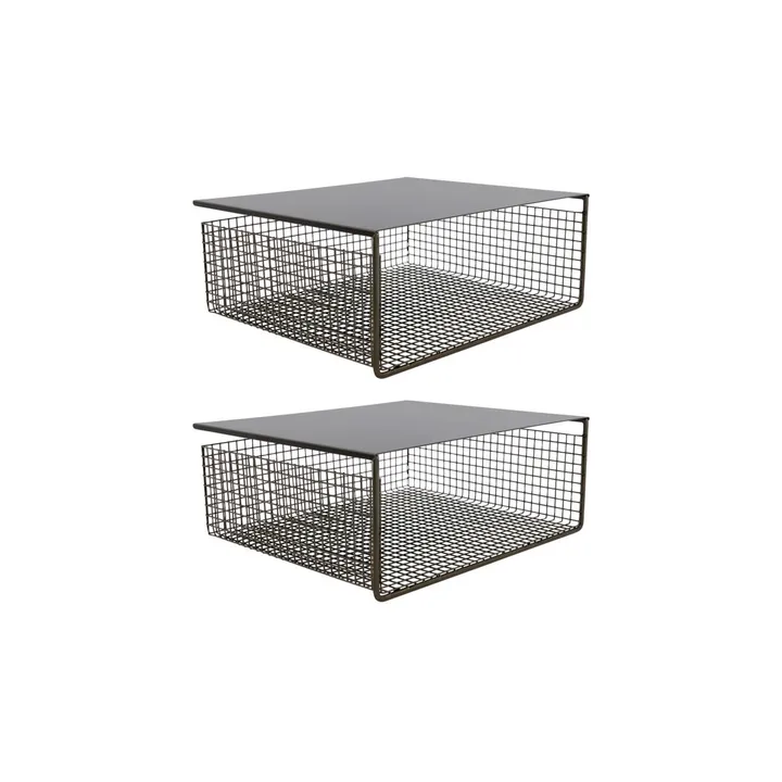 Fari metal basket 30x35 cm 2-pack - Black - House Doctor
