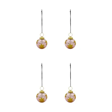 Fiore Christmas bauble 4-pack - Pink - House Doctor