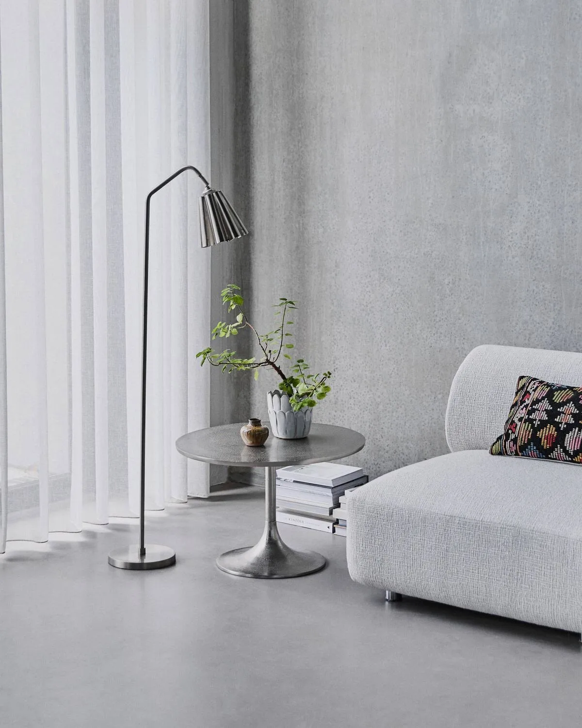 Flola lampshade, Brushed silver colour, Ø16x16 cm House Doctor