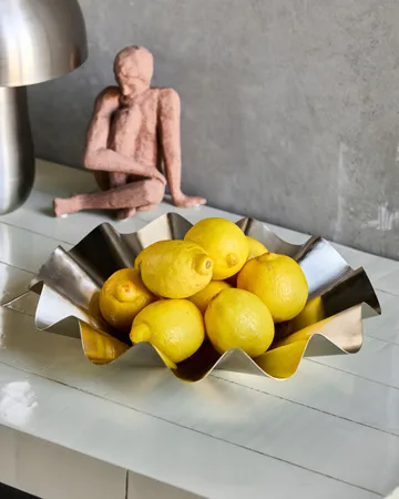 Flood bowl Ø35 cm - Brushed silver - House Doctor