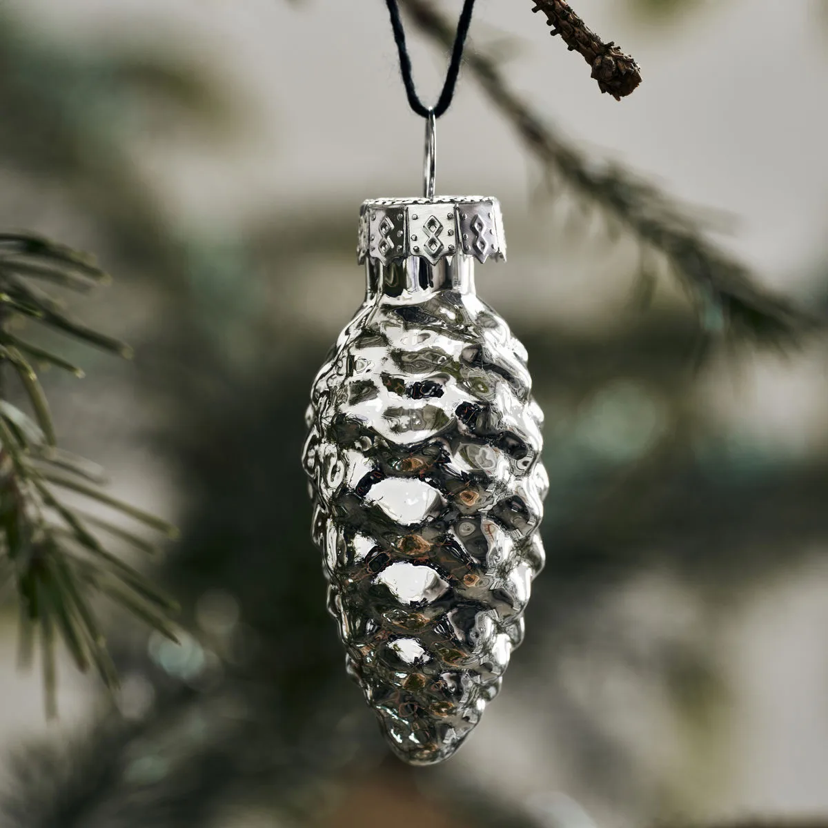 Glint Christmas decoration 5.8 cm 6-pack, Silver House Doctor