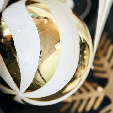 Glowi Christmas tree bauble Ø6 cm 6-pack - Gold - House Doctor