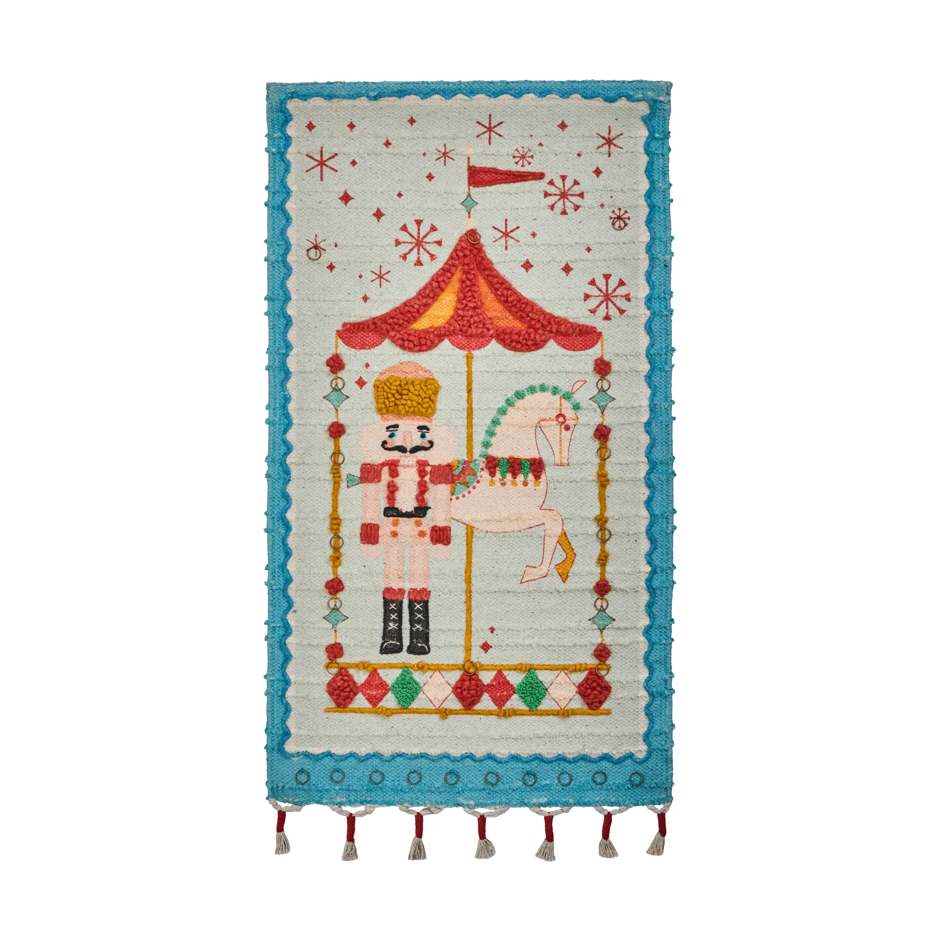 Horse advent calendar, Burnt red, 50x90 cm House Doctor