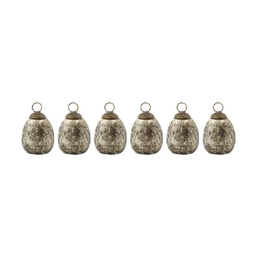 House Doctor place card holders, 6-pack - Silver finish - House Doctor