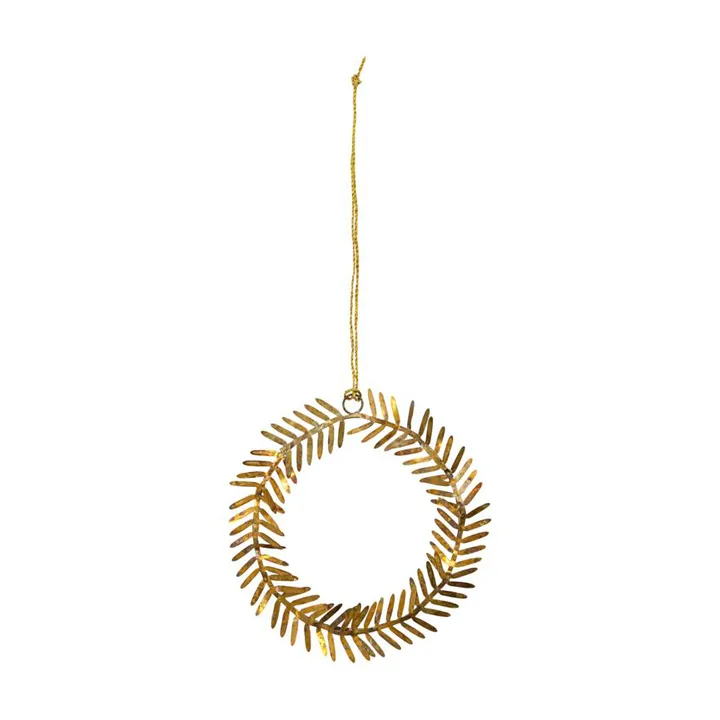 Lamet hanging decoration wreath - brass - House Doctor