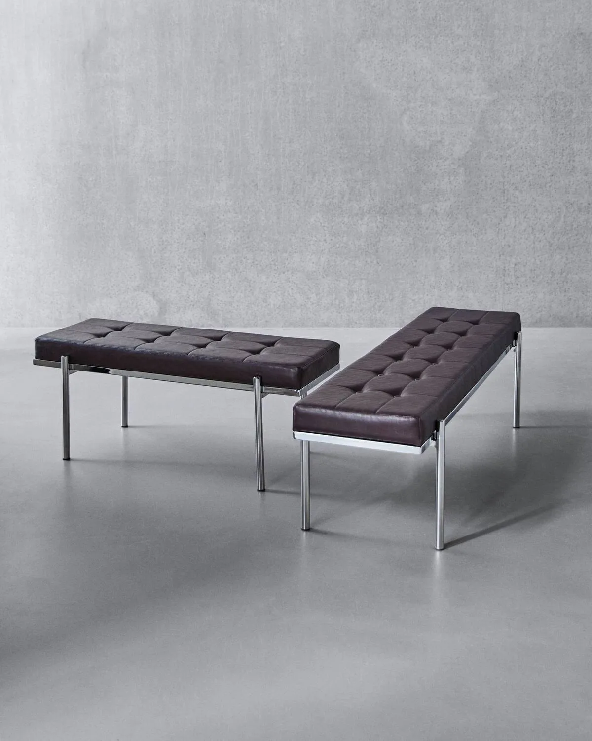 Lao bench, Mulberry-chrome, 110 cm House Doctor
