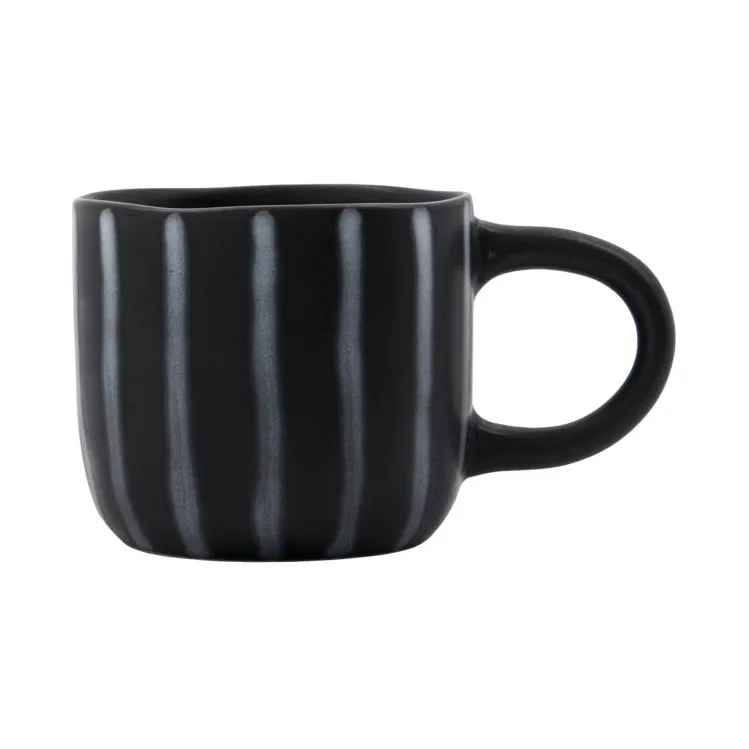 Line cup 30 cl, Black-brown House Doctor