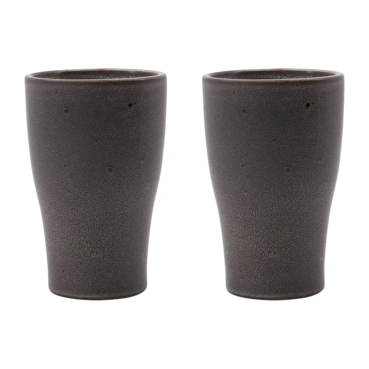 Liss thermos mug 14 cm 2-pack - Dark grey - House Doctor