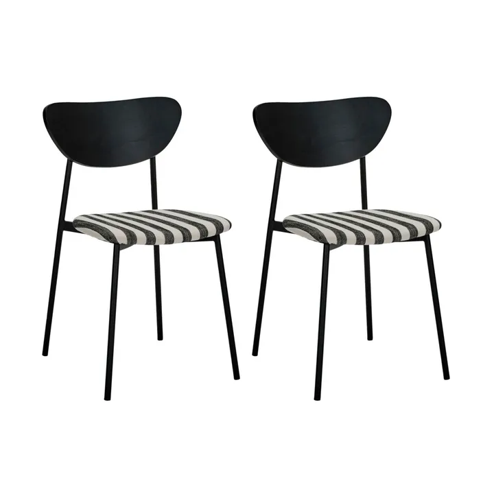 Must chair with seat 2-pack - Black and white - House Doctor