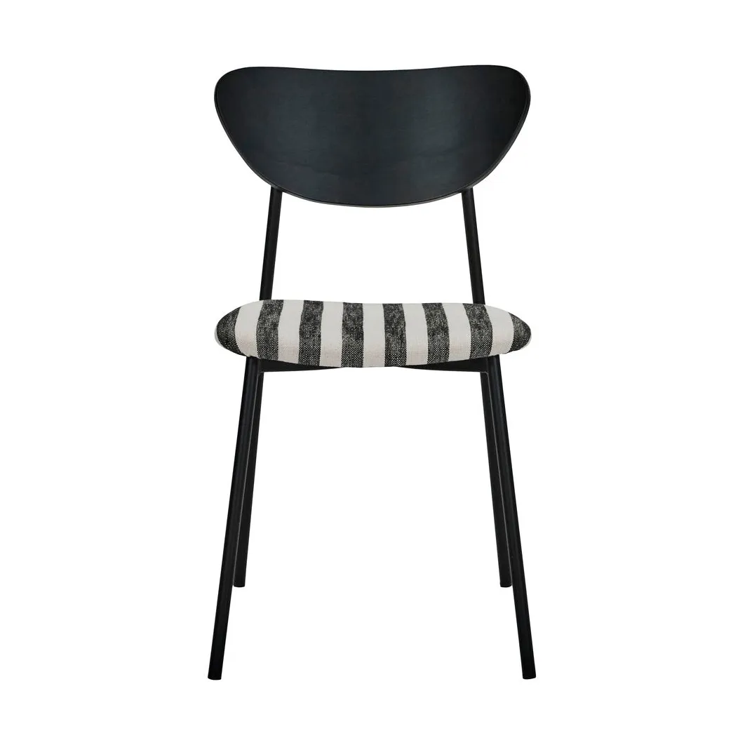 Must chair with seat 2-pack, Black and white House Doctor