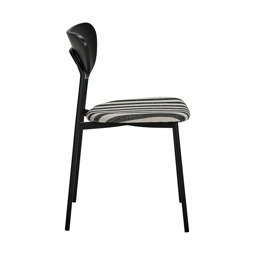 Must chair with seat 2-pack, Black and white House Doctor