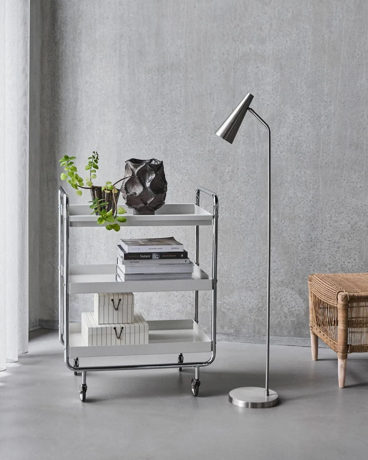 Precise floor lamp, Silver finish House Doctor