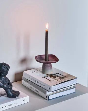Shay candle holder - Dark purple - House Doctor