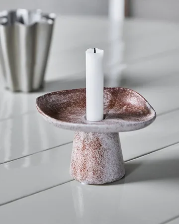 Shay candle holder - Suede brown - House Doctor