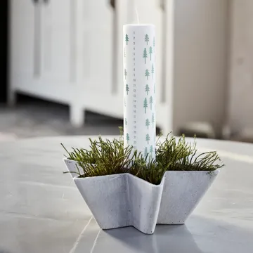 Shine calender candle  - Light grey - House Doctor