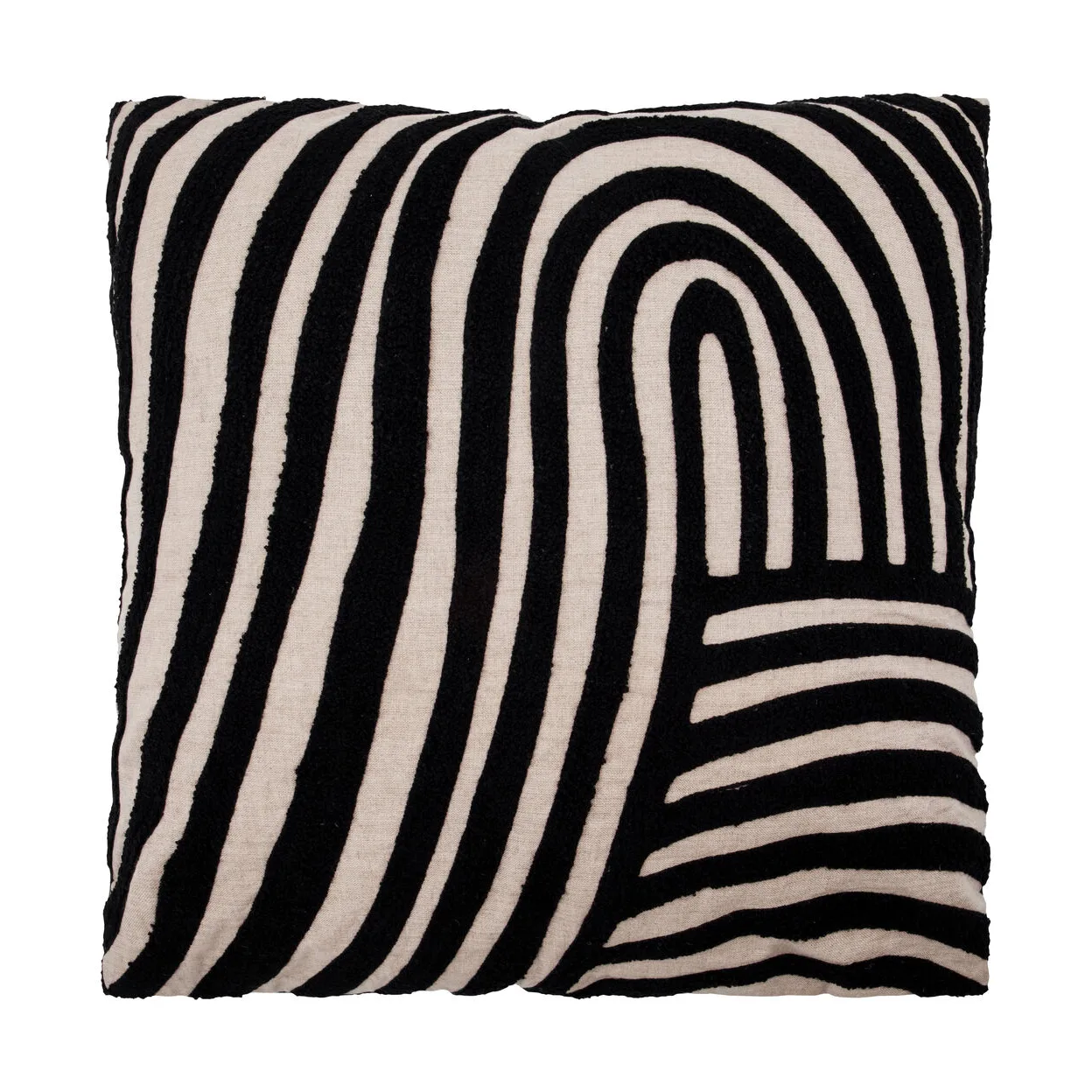 Sky decorative cushion, Sand-black, 50x50 cm House Doctor