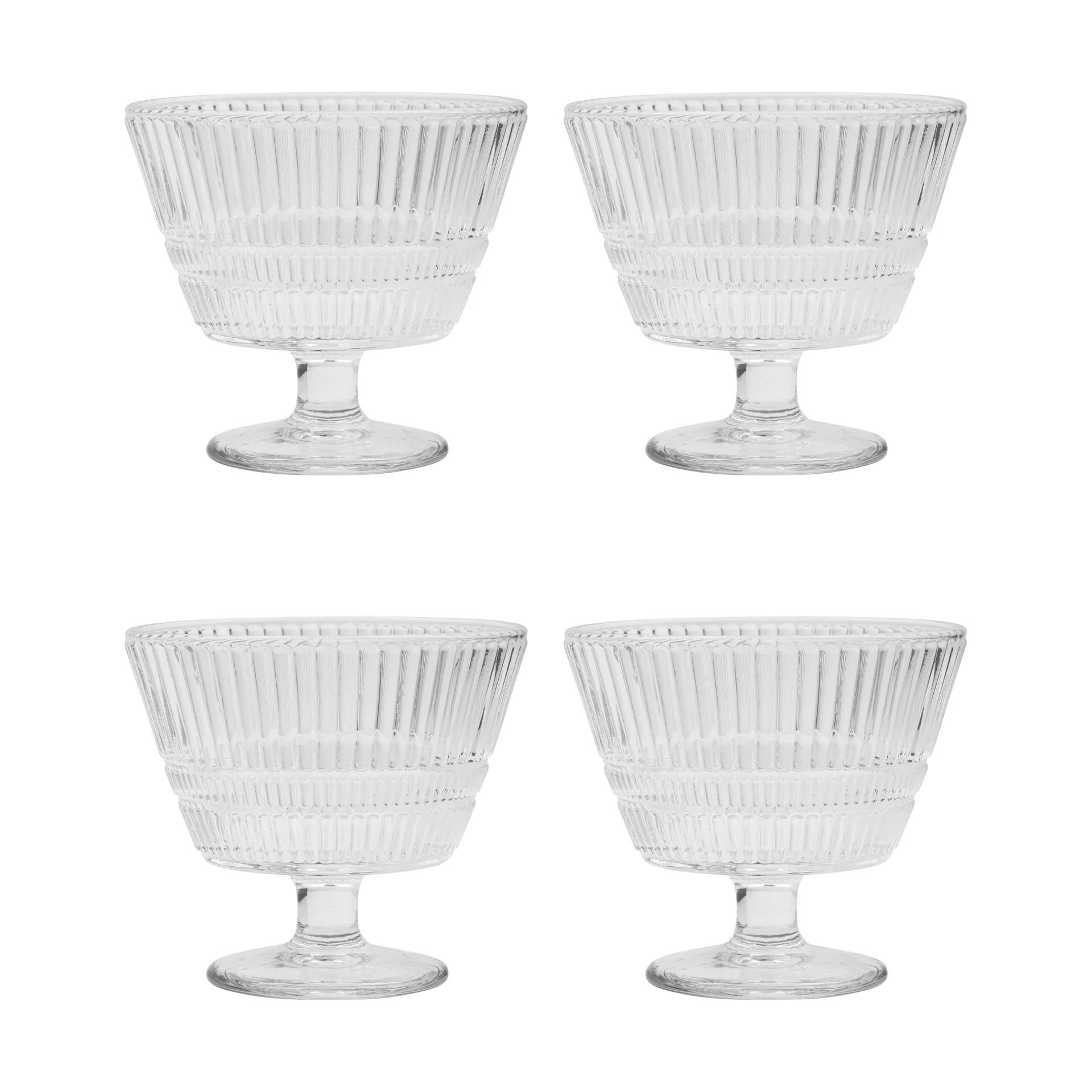 Slots dessert bowl 4-pack, Clear House Doctor