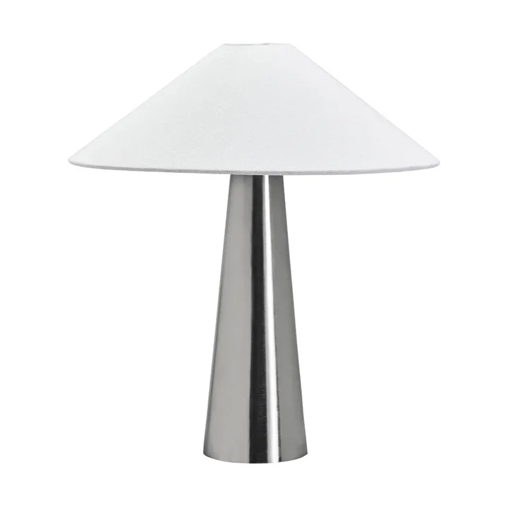 Soffi table lamp - Brushed silver-Off-White, Ø42x48 cm - House Doctor