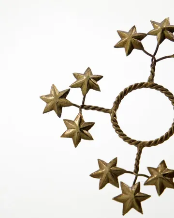 Star candle ring 4-pack - Golden - House Doctor