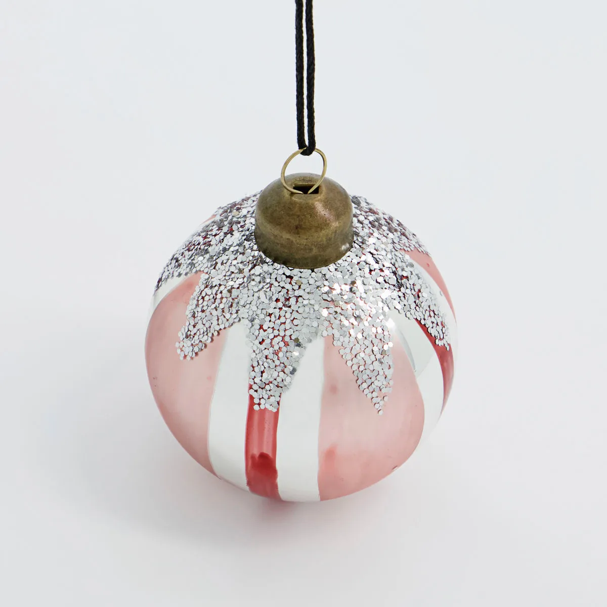 Star Christmas bauble Ø6 cm 4-pack, Red House Doctor