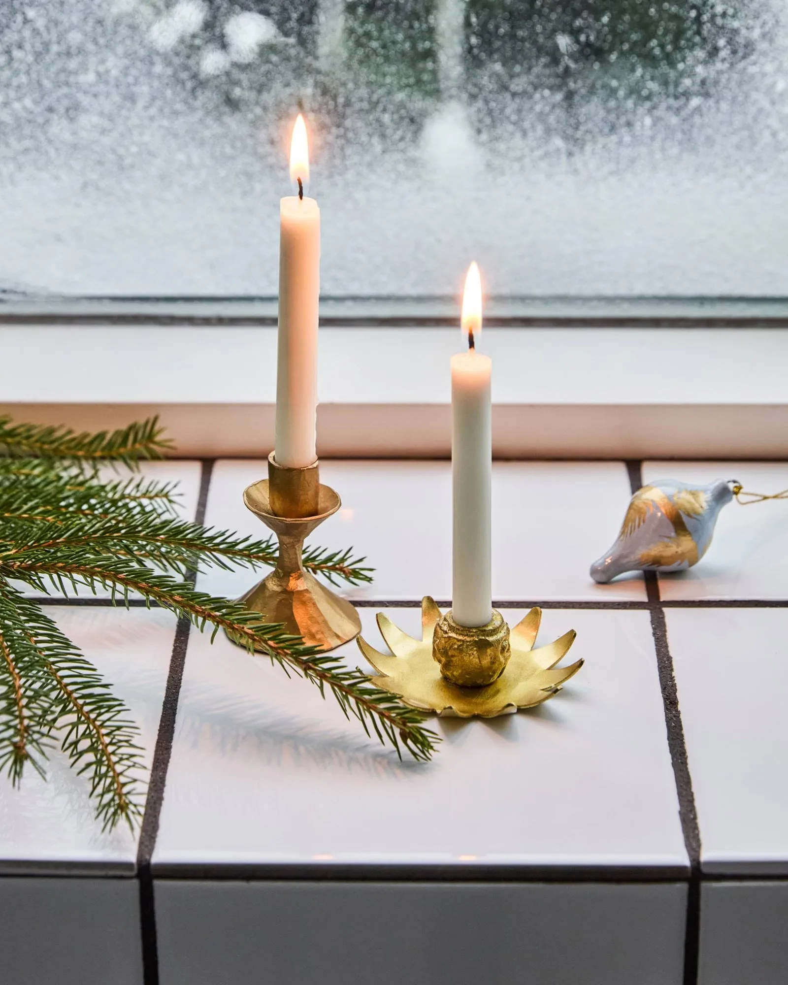 Starry candle holder, Antique brass House Doctor