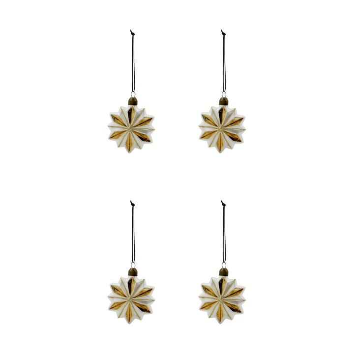 Stella Christmas ornament 4-pack - White - House Doctor
