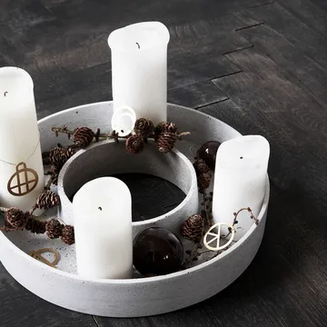 The Ring advent candle holder - Concrete - House Doctor