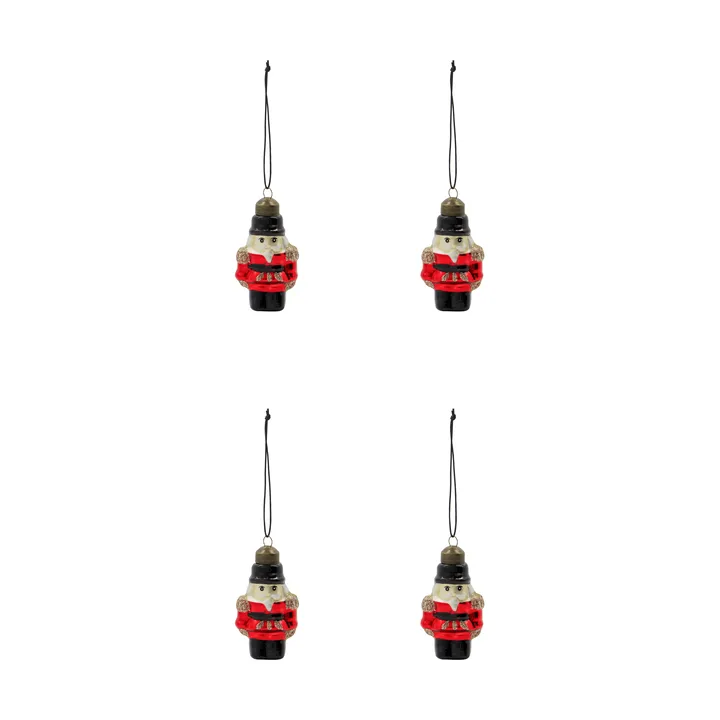 Tino Christmas hanging ornaments 4-pack - Red - House Doctor