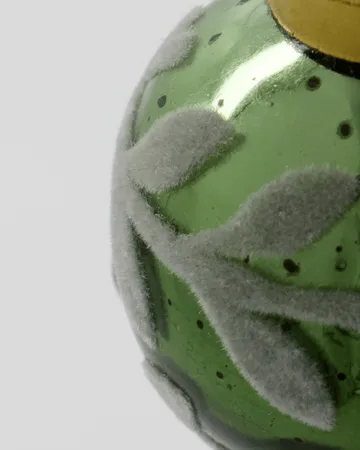 Vellu Christmas bauble 4-pack - Green - House Doctor