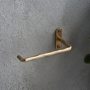 Welo toilet paper holder - Brushed brass - House Doctor
