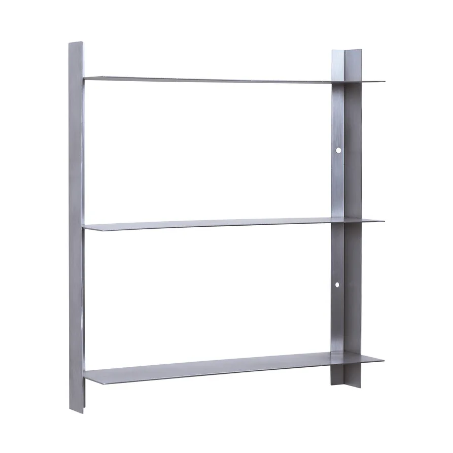 Acier shelf, Nickel, 41x46x11 cm Hübsch