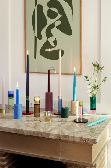 Astro candleholder - Pink - Hübsch