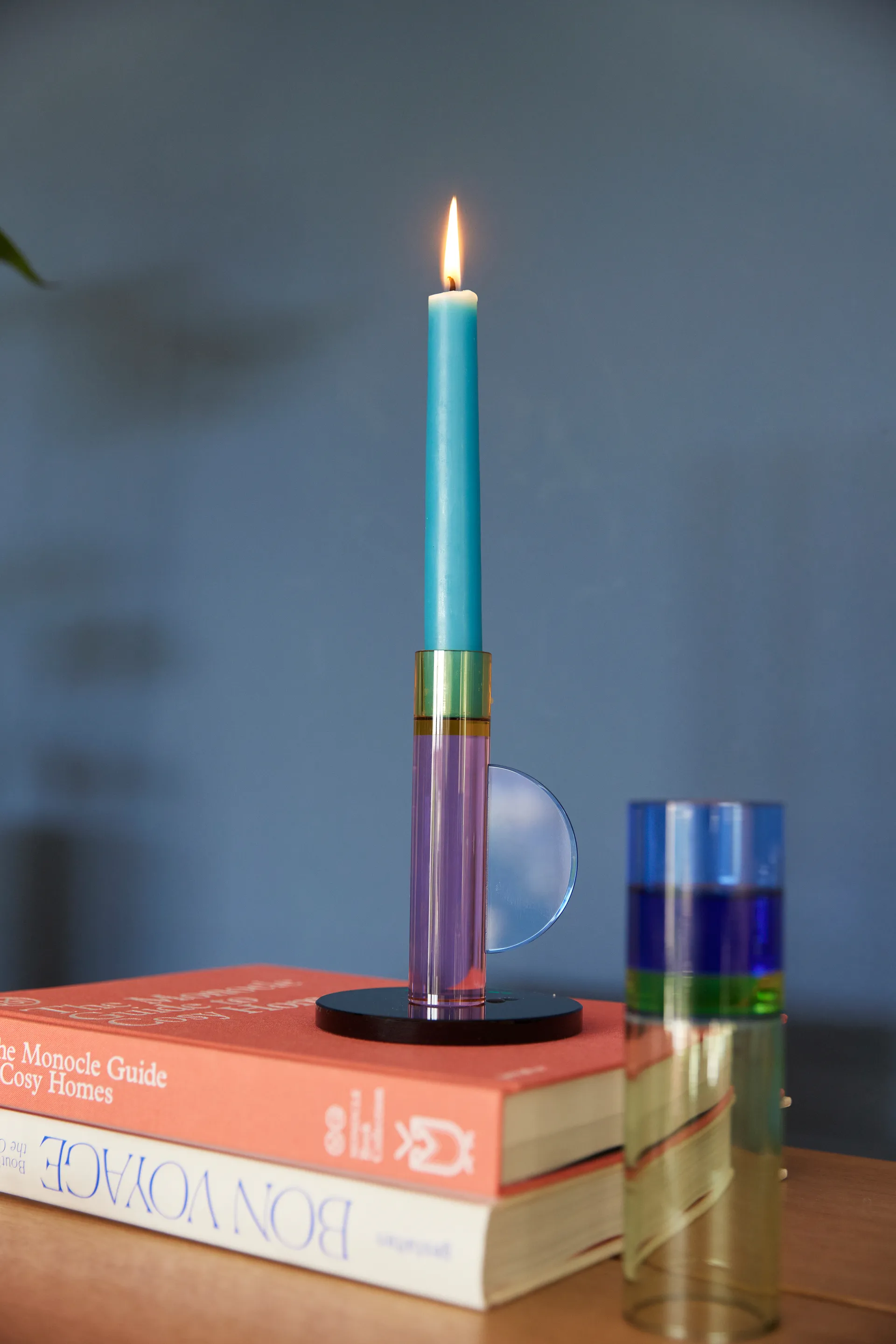 Astro candleholder, Pink Hübsch