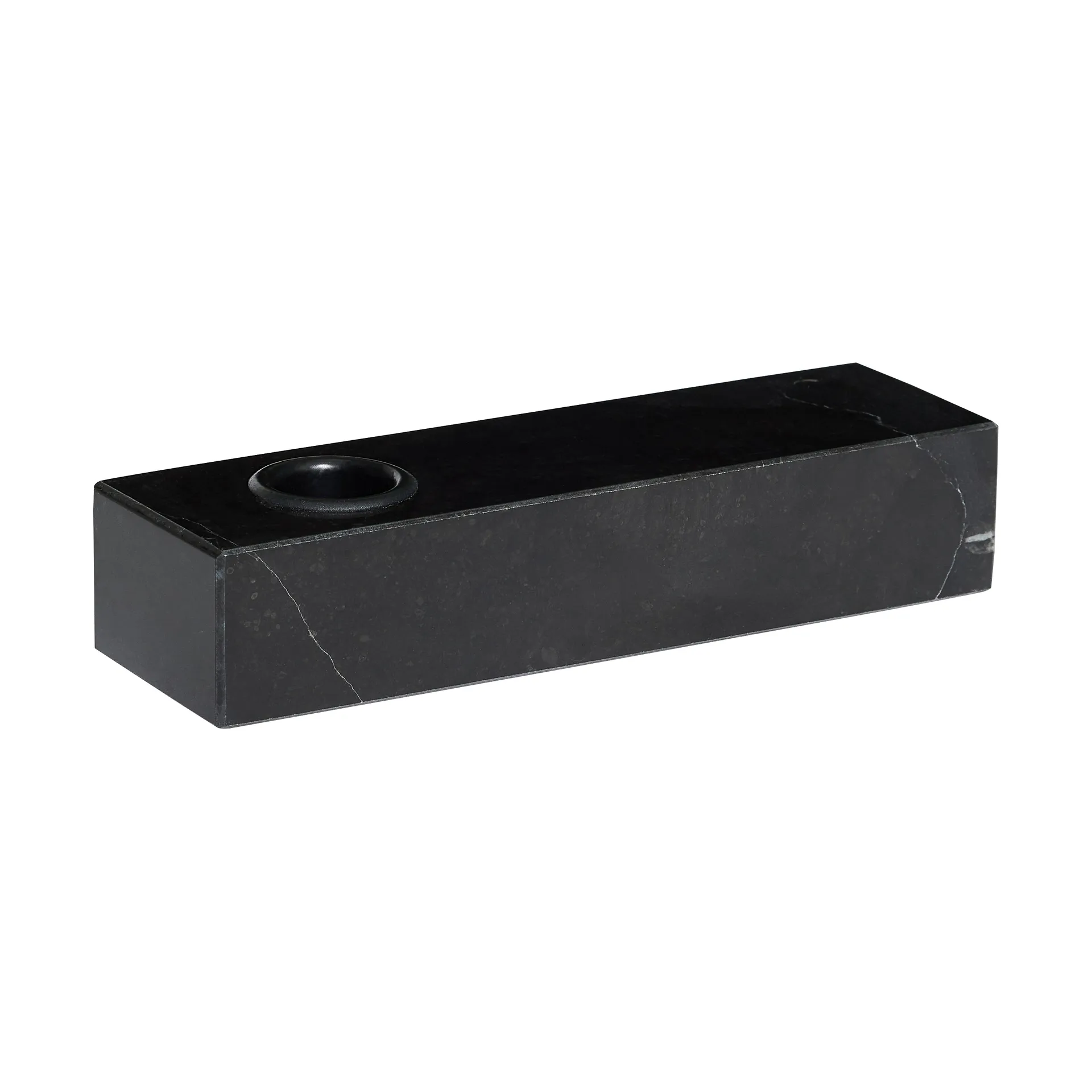 Brick candle holder, Black Hübsch