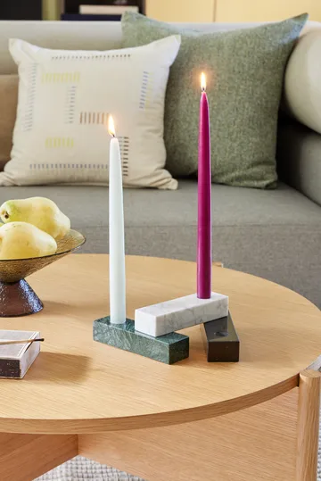 Brick candle holder - Black - Hübsch