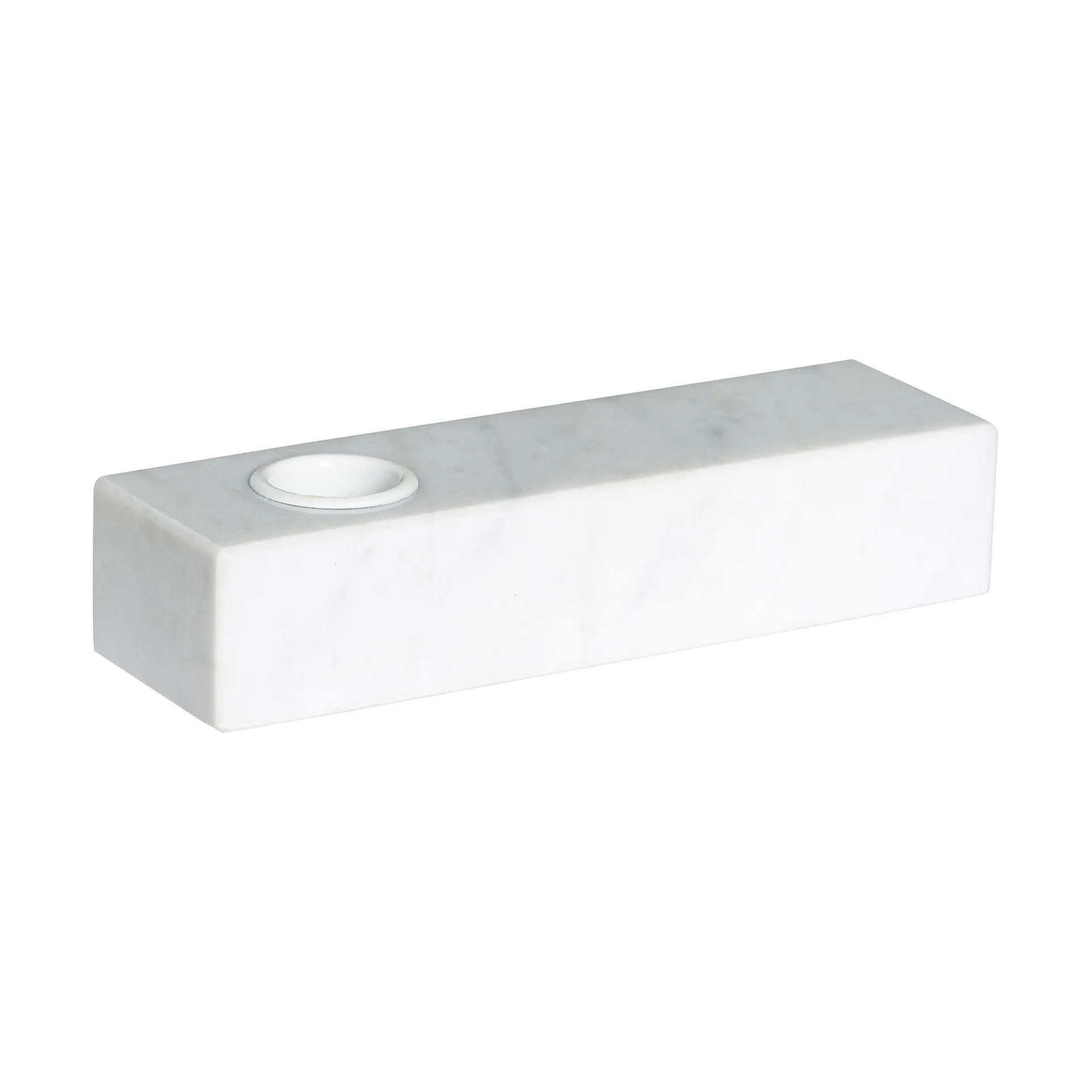 Brick candle holder, White Hübsch
