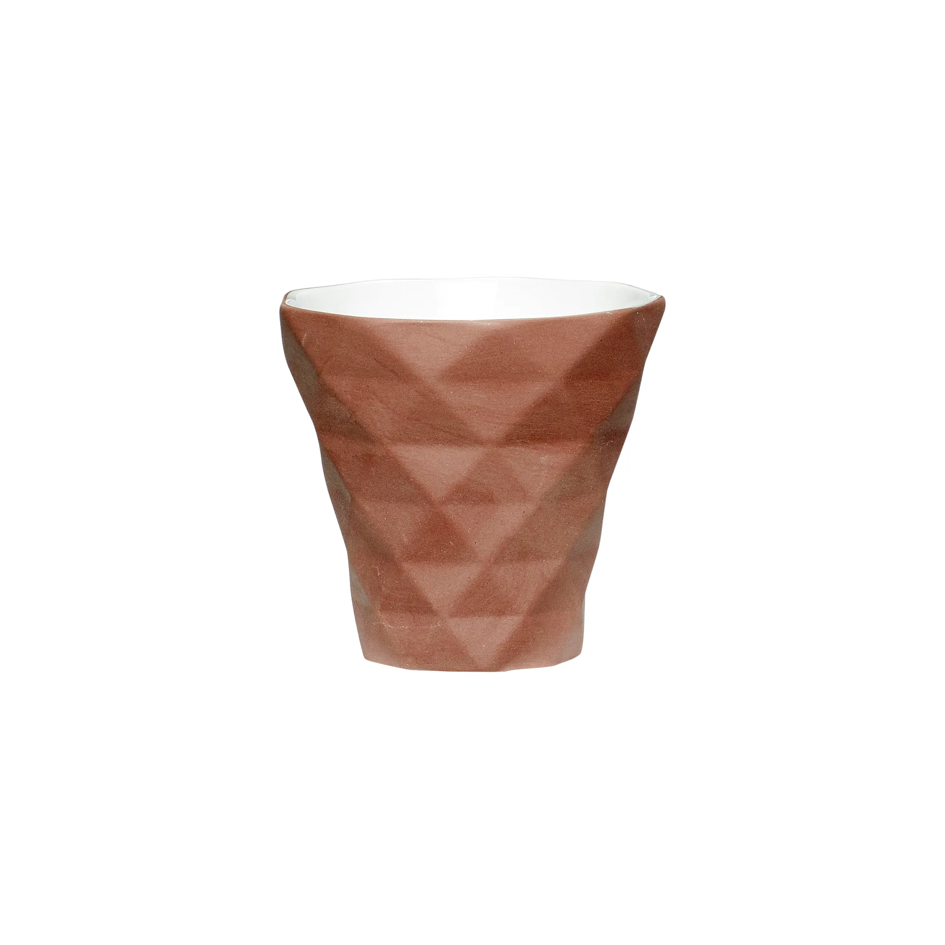Candle lantern Ø9 cm, Brown Hübsch