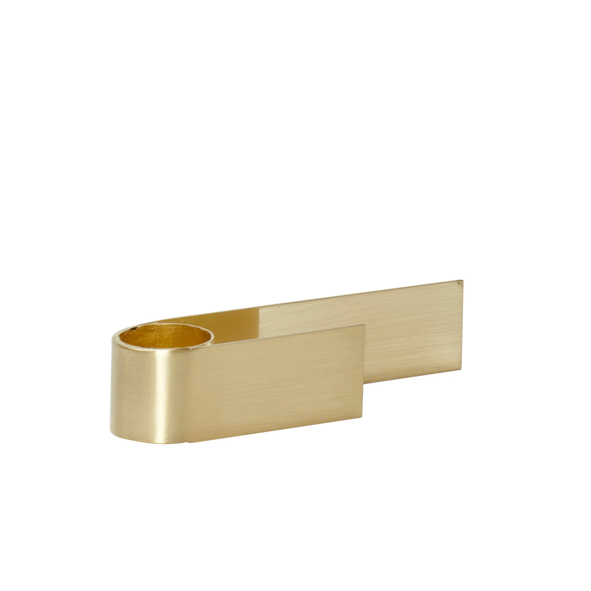 Candlestick, Metal-brass Hübsch
