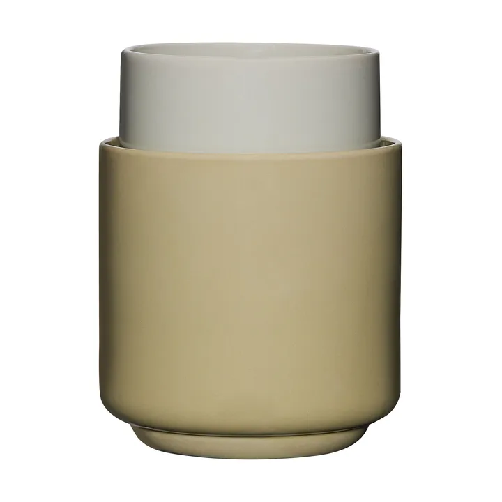 Deux pot set 2 delar - Light green-sand - Hübsch