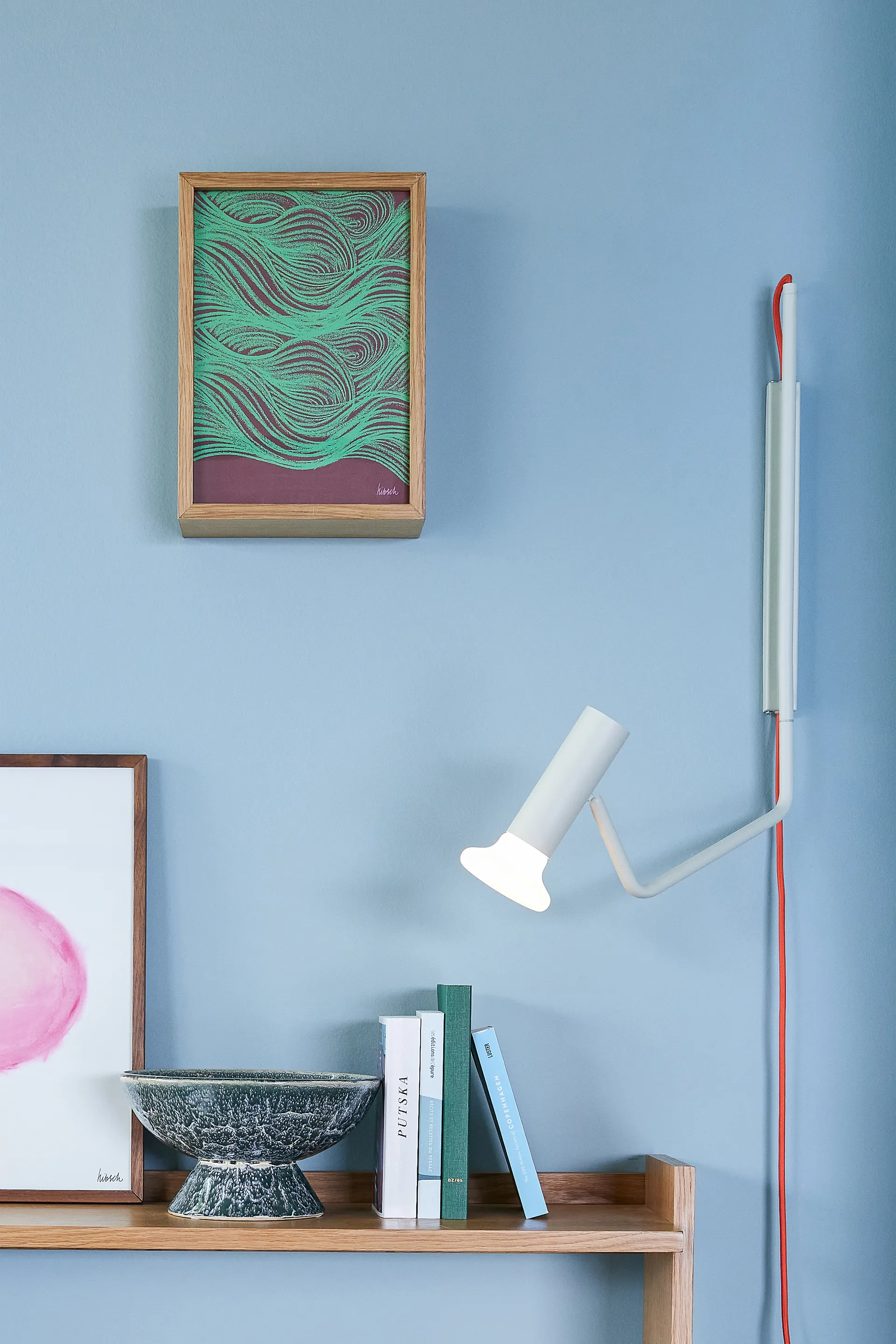 Hübsch Wally wall lamp, Sand Hübsch