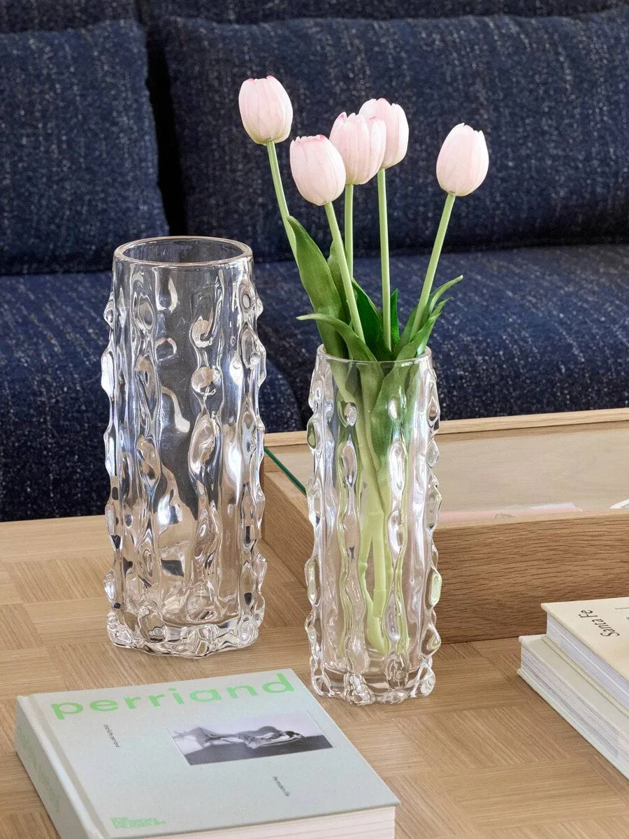 Kawa vase, Clear, 2 pieces Hübsch